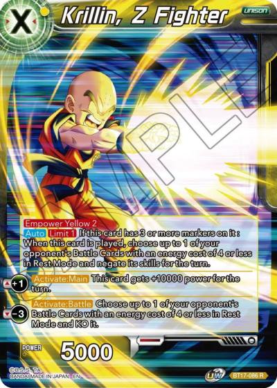 Krillin Z Fighter BT17-086 Ultimate Squad Dragonball Super card