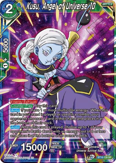 Kusu Angel of Universe 10 BT16-139 Realm of the Gods Dragonball Super card