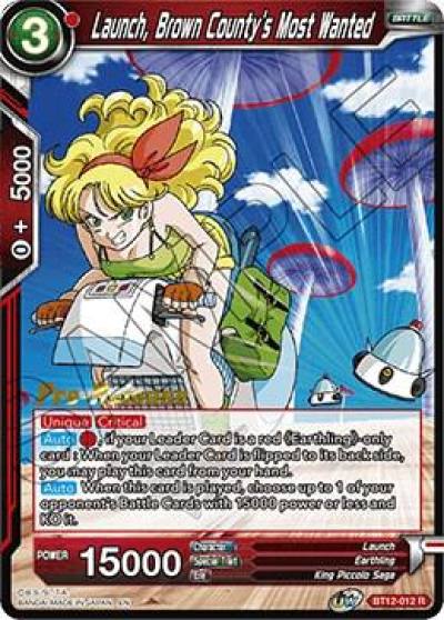Launch Brown Countys Most Wanted BT12-012 Vicious Rejuvenation Dragonball Super card