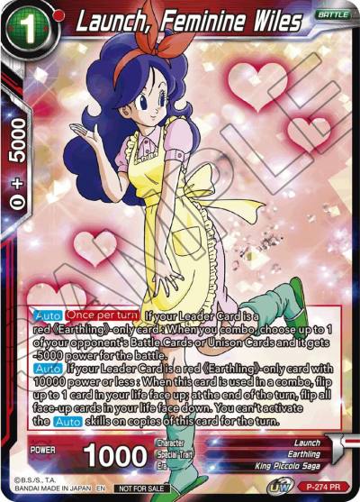 Launch Feminine Wiles Event Pack 08 P-274 Tournament Promotion Cards Dragonball Super card