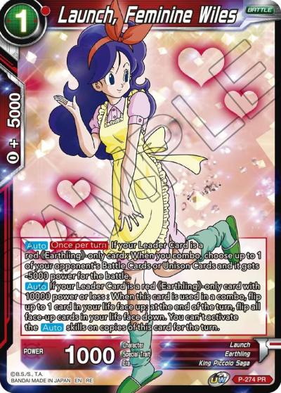 Launch Feminine Wiles P-274 Mythic Booster Dragonball Super card
