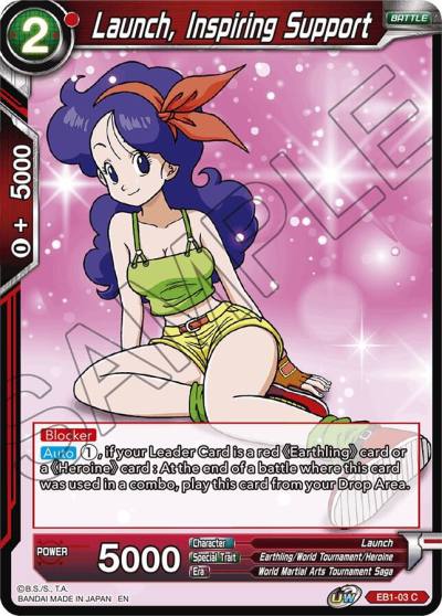 Launch Inspiring Support EB1-03 Battle Evolution Booster Dragonball Super card