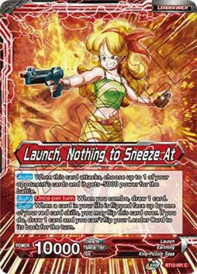 Launch Launch Nothing to Sneeze At Foil BT12-001 Vicious Rejuvenation Dragonball Super card