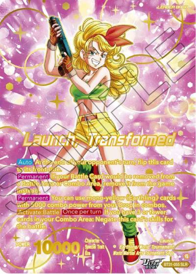 Launch Launch Transformed SLR BT31-055 Impact Beyond Dimensions Dragonball Super card