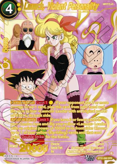 Launch Violent Personality SPR BT31-066 Impact Beyond Dimensions Dragonball Super card