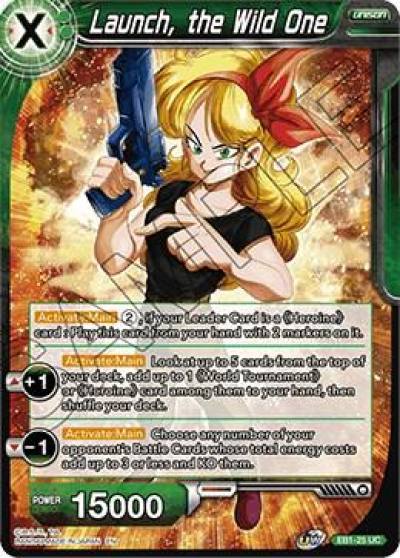 Launch the Wild One EB1-25 Battle Evolution Booster Dragonball Super card