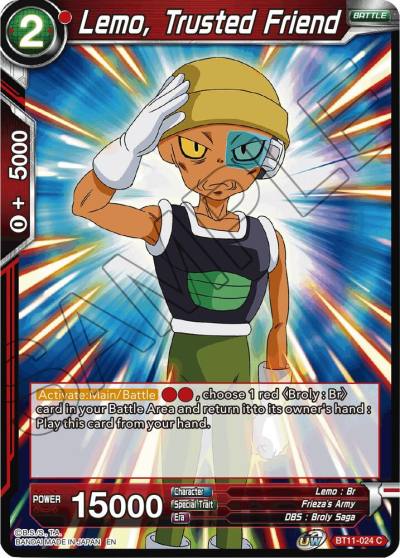 Lemo Trusted Friend BT11-024 Vermilion Bloodline Dragonball Super card