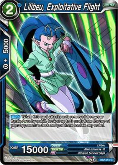 Lilibeu Exploitative Flight Foil DB2-051 Draft Box 05 - Divine Multiverse Dragonball Super card