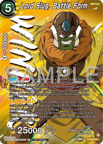 Lord Slug Battle Form Tournament Pack Vol12 Winner P-684 Tournament Promotion Cards Dragonball Super card