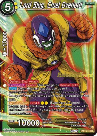 Lord Slug Cruel Overlord Fighters Ambition Holiday Pack BT19-113 Tournament Promotion Cards Dragonball Super card