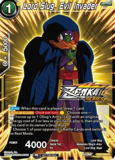 Lord Slug Evil Invader Event Pack 12 DB3-093 Tournament Promotion Cards Dragonball Super card