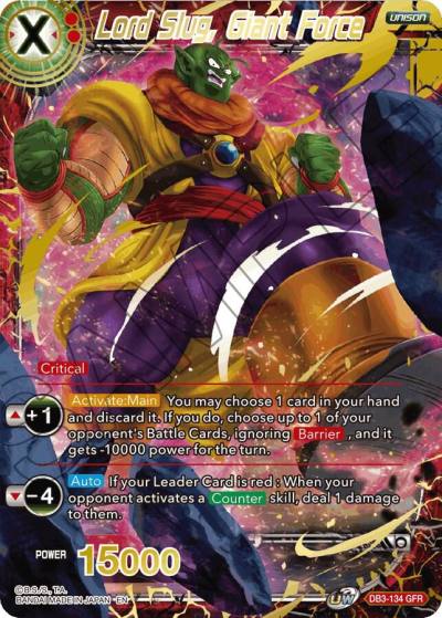 Lord Slug Giant Force DB3-134 Draft Box 06 - Giant Force Dragonball Super card