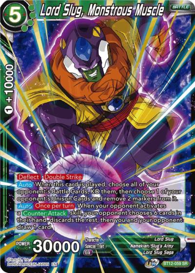 Lord Slug Monstrous Muscle BT12-059 Vicious Rejuvenation Dragonball Super card