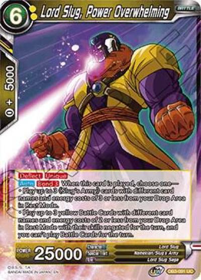 Lord Slug Power Overwhelming DB3-091 Draft Box 06 - Giant Force Dragonball Super card