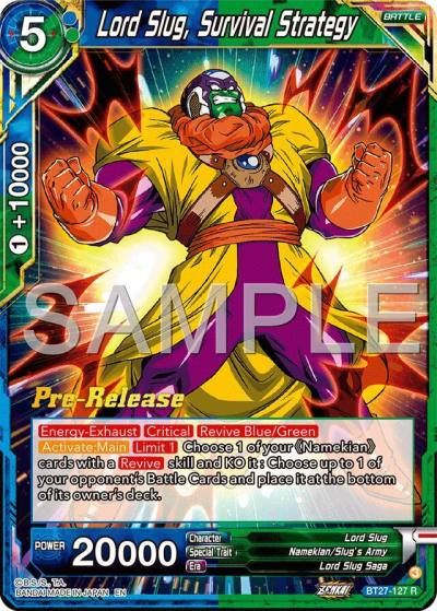 Lord Slug Survival Strategy BT27-127 History of Z Pre-Release Cards Dragonball Super card