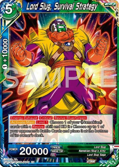 Lord Slug Survival Strategy BT27-127 History of Z Dragonball Super card