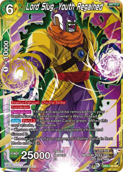 Lord Slug Youth Regained DB3-130 Draft Box 06 - Giant Force Dragonball Super card