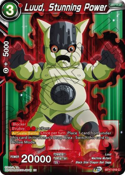 Luud Stunning Power BT17-016 Ultimate Squad Dragonball Super card