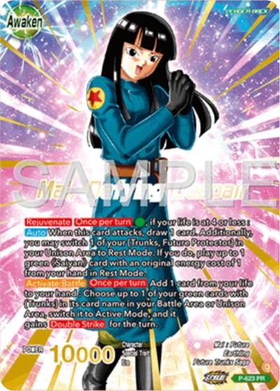 Mai Mai Defying Despair Gold Stamped P-623 Promotion Cards Dragonball Super card