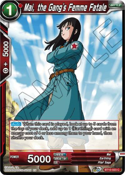 Mai the Gangs Femme Fatale Foil BT10-023 Rise of the Unison Warrior Dragonball Super card