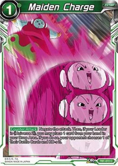 Maiden Charge Foil TB1-072 Tournament of Power Dragonball Super card