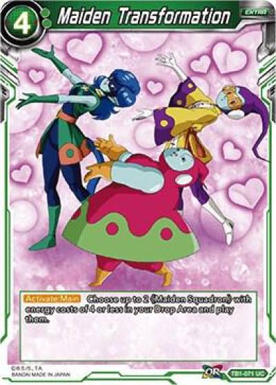 Maiden Transformation TB1-071 Tournament of Power Dragonball Super card