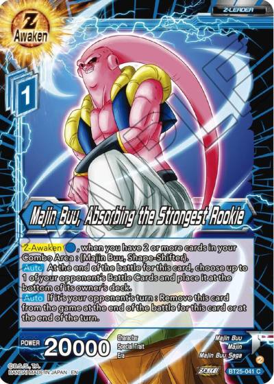 Majin Buu Absorbing the Strongest Rookie BT25-041 Legend of the Dragon Balls Dragonball Super card