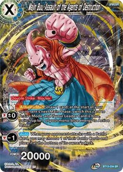 Majin Buu Assault of the Agents of Destruction BT13-034 Supreme Rivalry Dragonball Super card