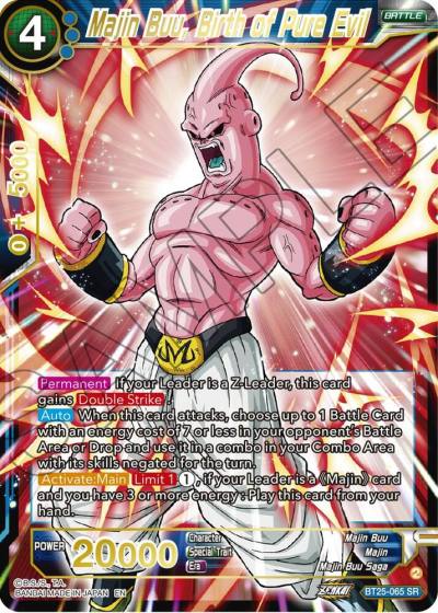 Majin Buu Birth of Pure Evil BT25-065 Legend of the Dragon Balls Dragonball Super card