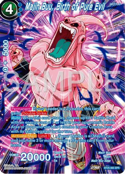 Majin Buu Birth of Pure Evil SPR BT25-065 Legend of the Dragon Balls Dragonball Super card