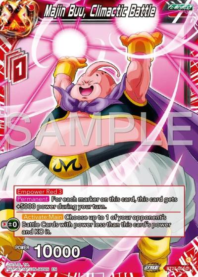 Majin Buu Climactic Battle BT27-004 History of Z Dragonball Super card