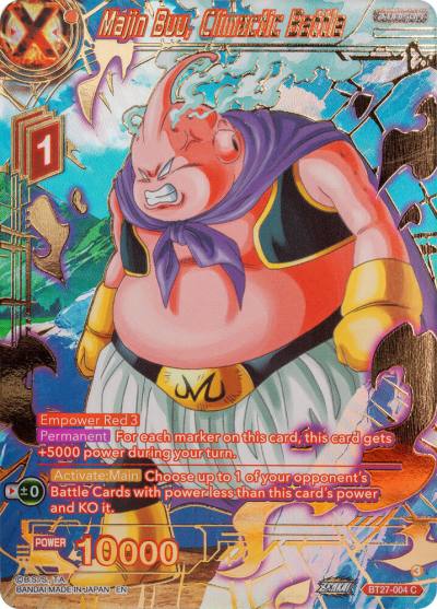 Majin Buu Climactic Battle Gold Stamped BT27-004 History of Z Dragonball Super card