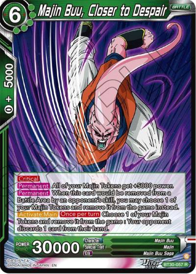 Majin Buu Closer to Despair BT30-057 Three Glorious Fighters Dragonball Super card
