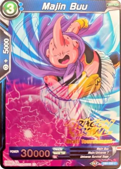 Majin Buu Dragon Brawl Draft Tournament Gold Stamped DB1-030 Promotion Cards Dragonball Super card