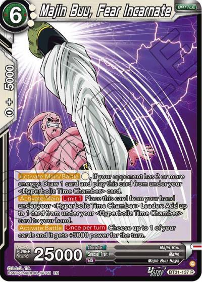 Majin Buu Fear Incarnate BT31-137 Impact Beyond Dimensions Dragonball Super card