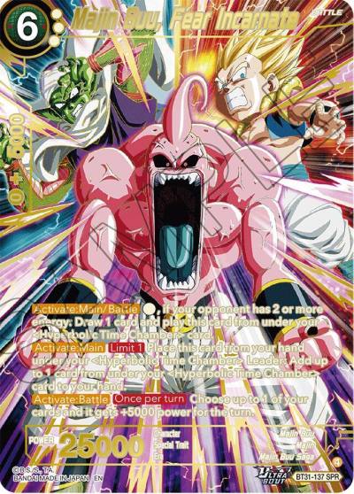 Majin Buu Fear Incarnate SPR BT31-137 Impact Beyond Dimensions Dragonball Super card
