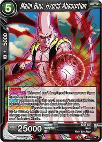Majin Buu Hybrid Absorption BT9-079 Universal Onslaught Dragonball Super card