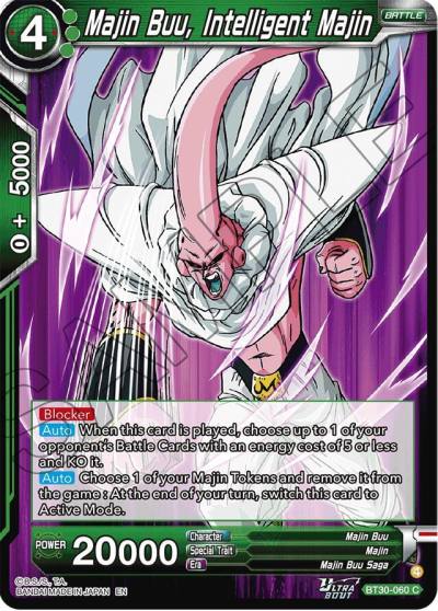 Majin Buu Intelligent Majin BT30-060 Three Glorious Fighters Dragonball Super card