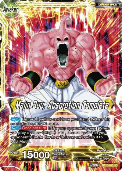 Majin Buu Majin Buu Absorption Complete BT20-085 Power Absorbed Dragonball Super card