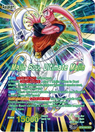 Majin Buu Majin Buu Ultimate Majin SLR BT30-044 Three Glorious Fighters Dragonball Super card
