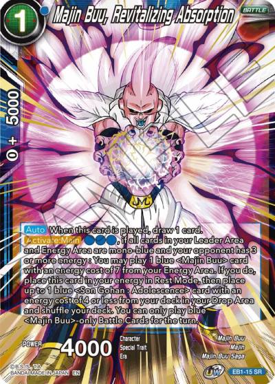 Majin Buu Revitalizing Absorption EB1-15 Battle Evolution Booster Dragonball Super card