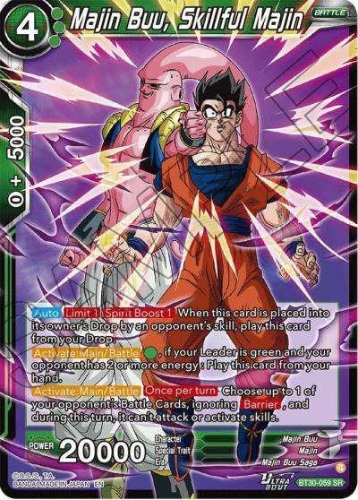 Majin Buu Skillful Majin BT30-059 Three Glorious Fighters Dragonball Super card