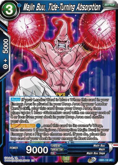 Majin Buu Tide Turning Absorption EB1-16 Battle Evolution Booster Dragonball Super card