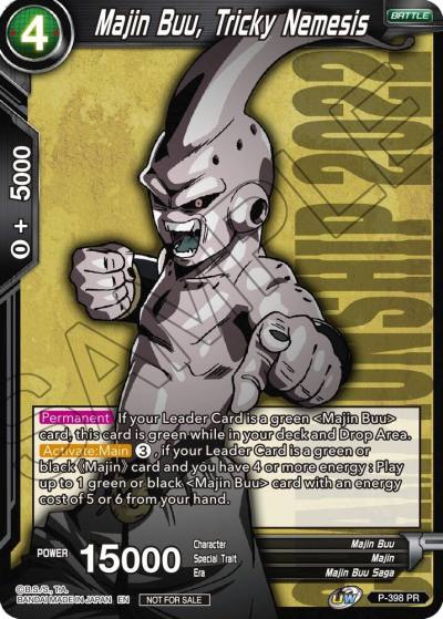 Majin Buu Tricky Nemesis Championship Pack 2022 Vol1 P-398 Promotion Cards Dragonball Super card