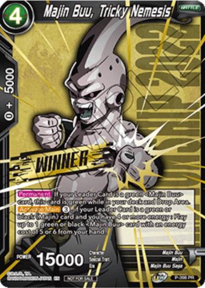 Majin Buu Tricky Nemesis Winner Stamped Championship Pack 2022 Vol1 P-398 Promotion Cards Dragonball Super card