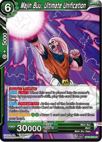 Majin Buu Ultimate Unification BT30-058 Three Glorious Fighters Dragonball Super card
