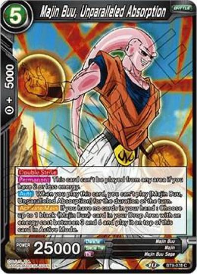 Majin Buu Unparalleled Absorption BT9-078 Universal Onslaught Dragonball Super card