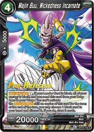 Majin Buu Wickedness Incarnate BT10-126 Rise of the Unison Warrior Pre-Release Cards Dragonball Super card