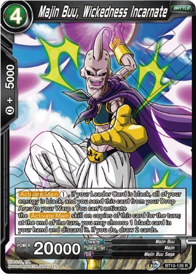 Majin Buu Wickedness Incarnate BT10-126 Rise of the Unison Warrior Dragonball Super card