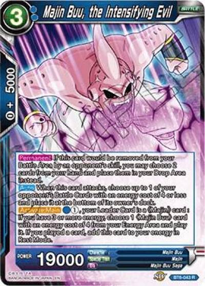 Majin Buu the Intensifying Evil BT6-043 Destroyer Kings Dragonball Super card